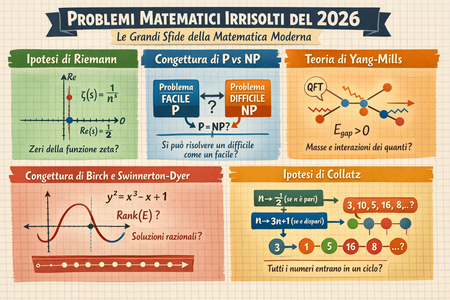 Problemi Matematici Irrisolti 2026: Le Grandi Sfide