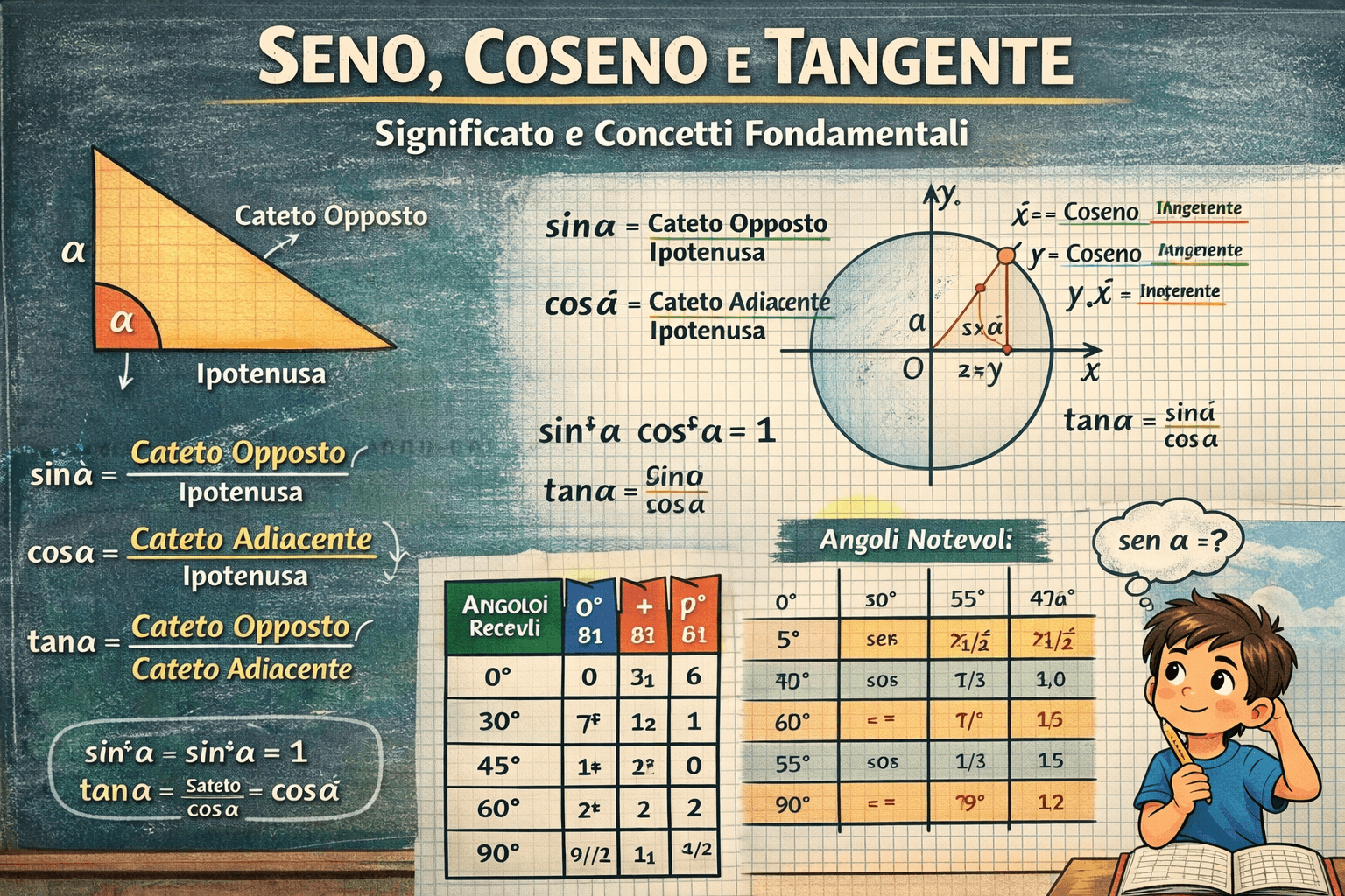 Seno Coseno Tangente: Guida Pratica, Formule e Significato