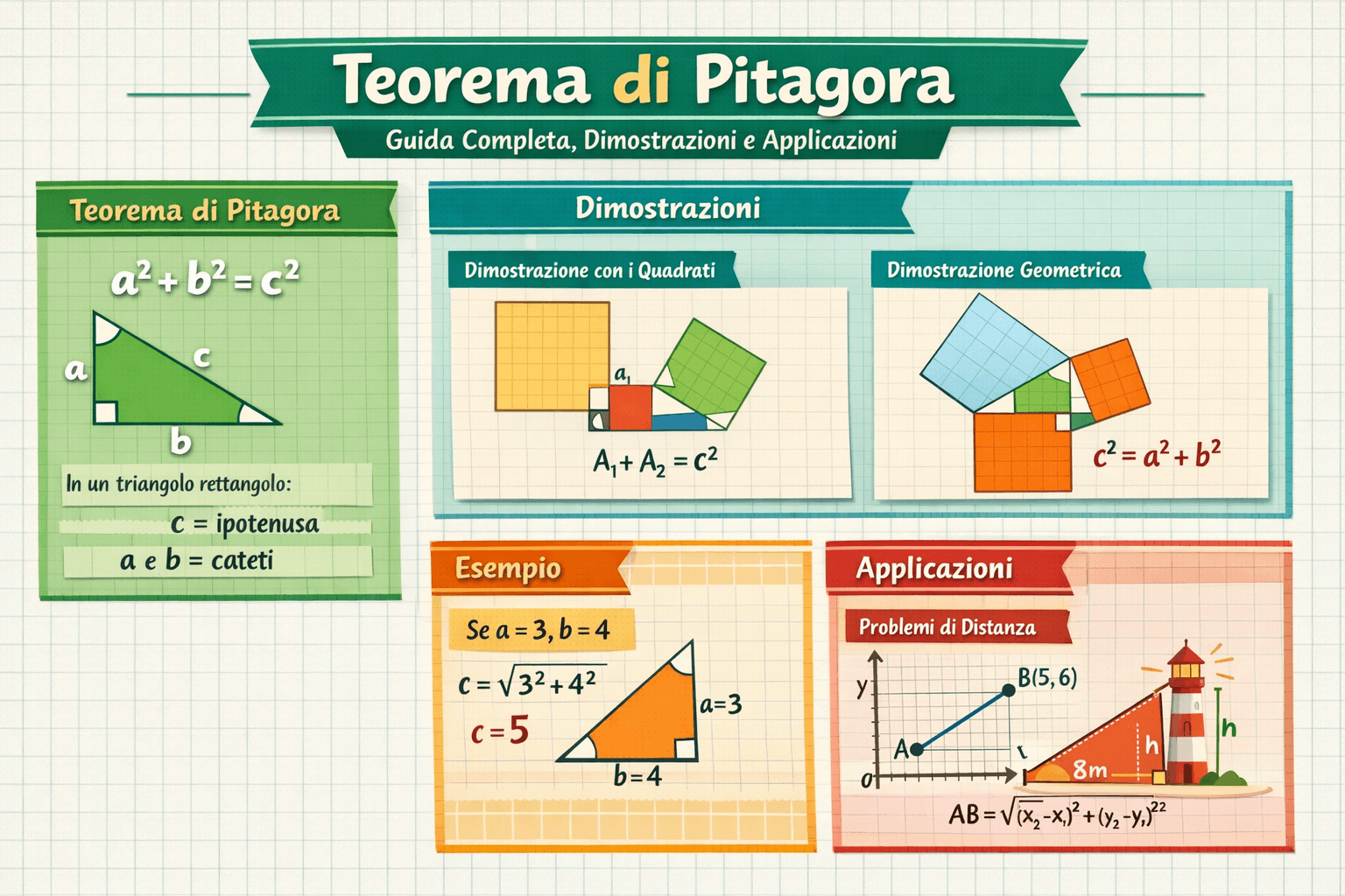 Teorema di Pitagora: Guida Completa, Formule e Applicazioni